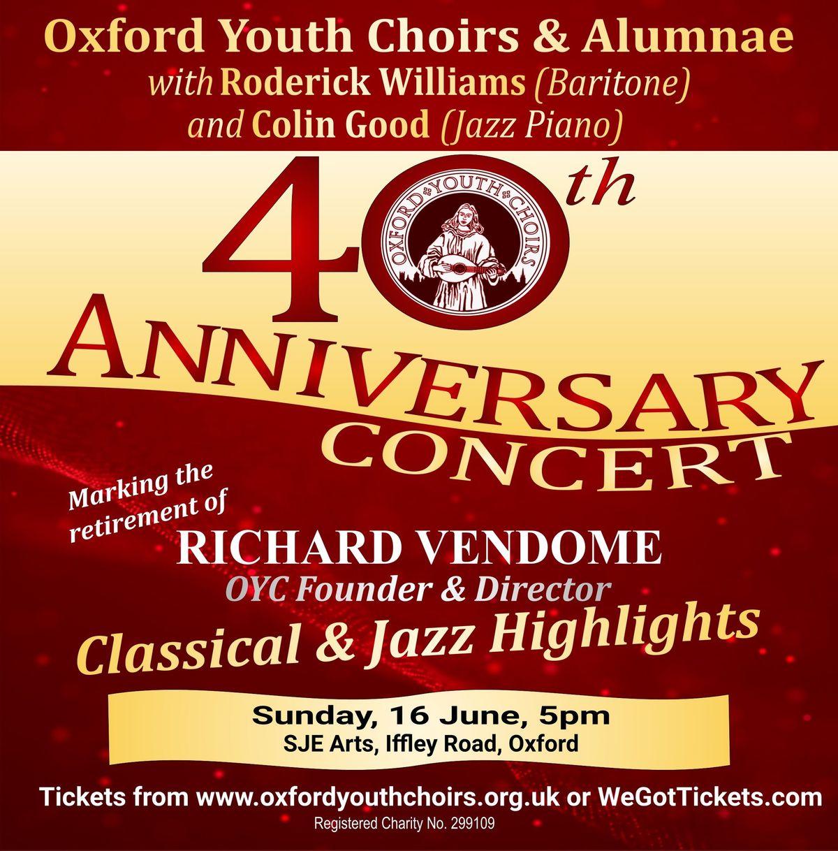 Oxford Youth Choirs 40th Anniversary Concert