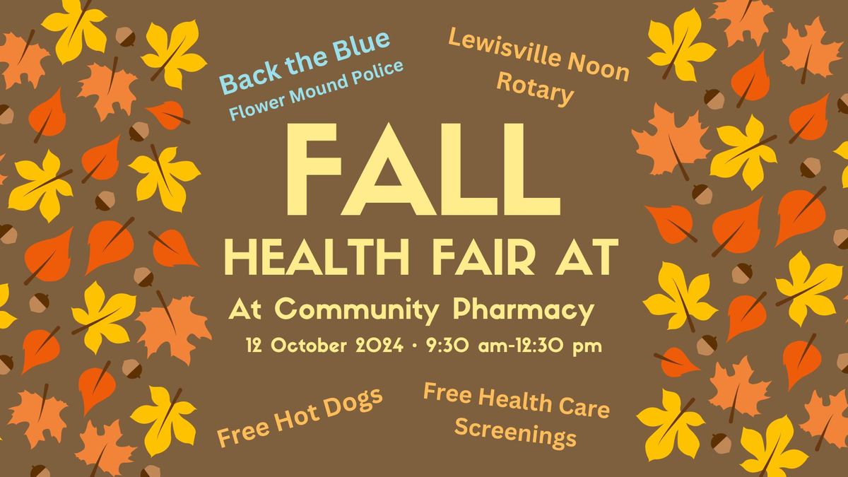 Community Pharmacy Fall Health Fair