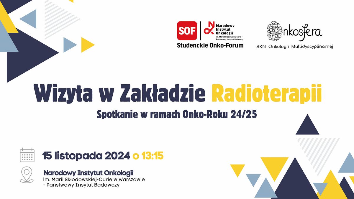 Wycieczka po zak\u0142adzie radioterapii \u201c\u015acie\u017ck\u0105 pacjenta\u201d