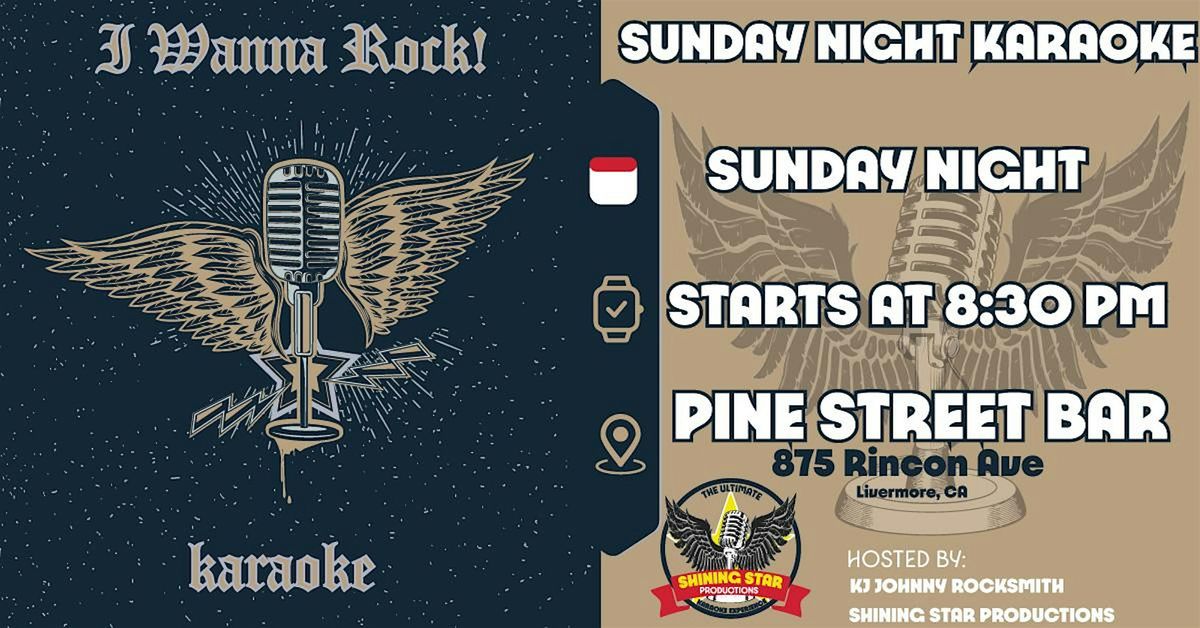 Sunday Night Karaoke at Pine Street Bar