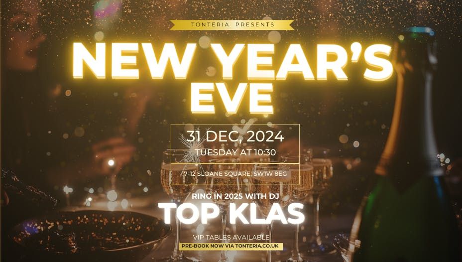 New Year's Eve at Tonteria with DJ Top Klas