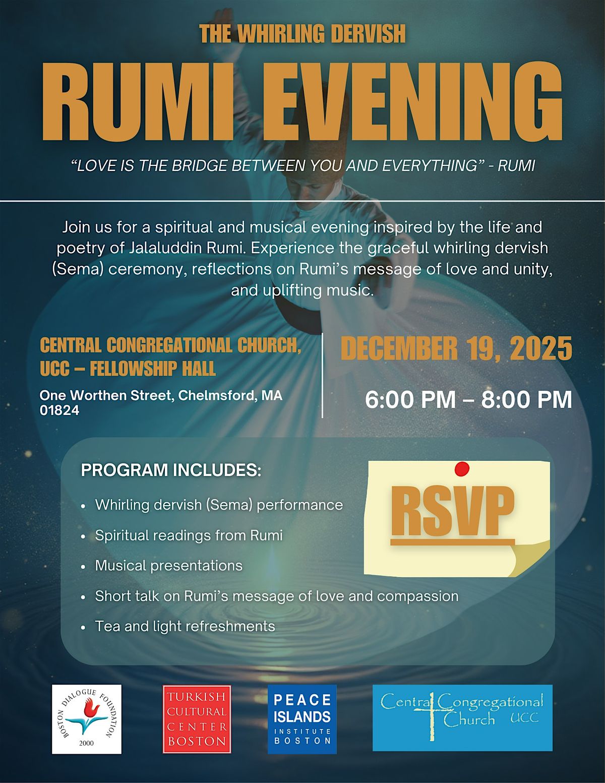 Rumi Evening \u2013 The Whirling Dervish