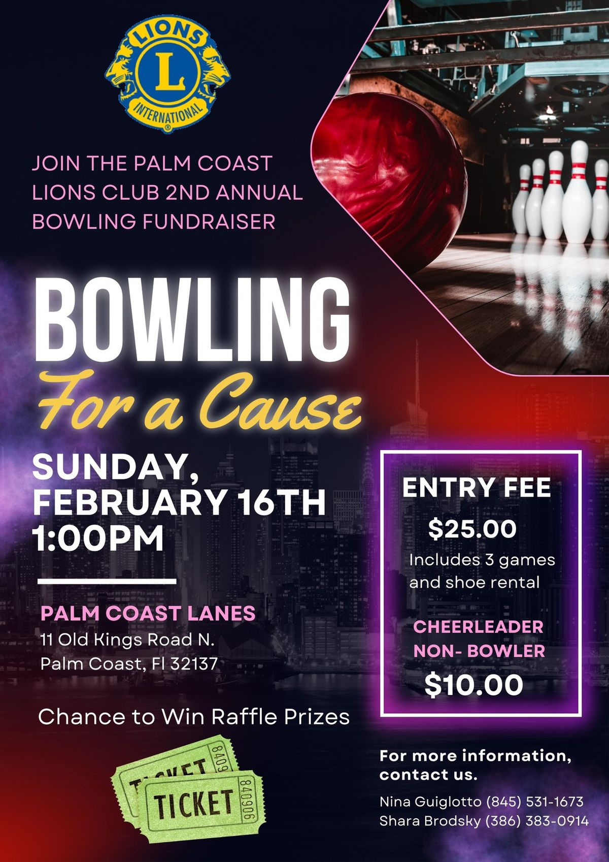 Palm Coast Lions Bowling for a Cause