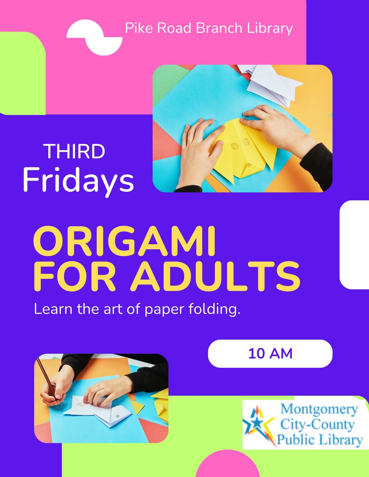 Origami Class for Adults