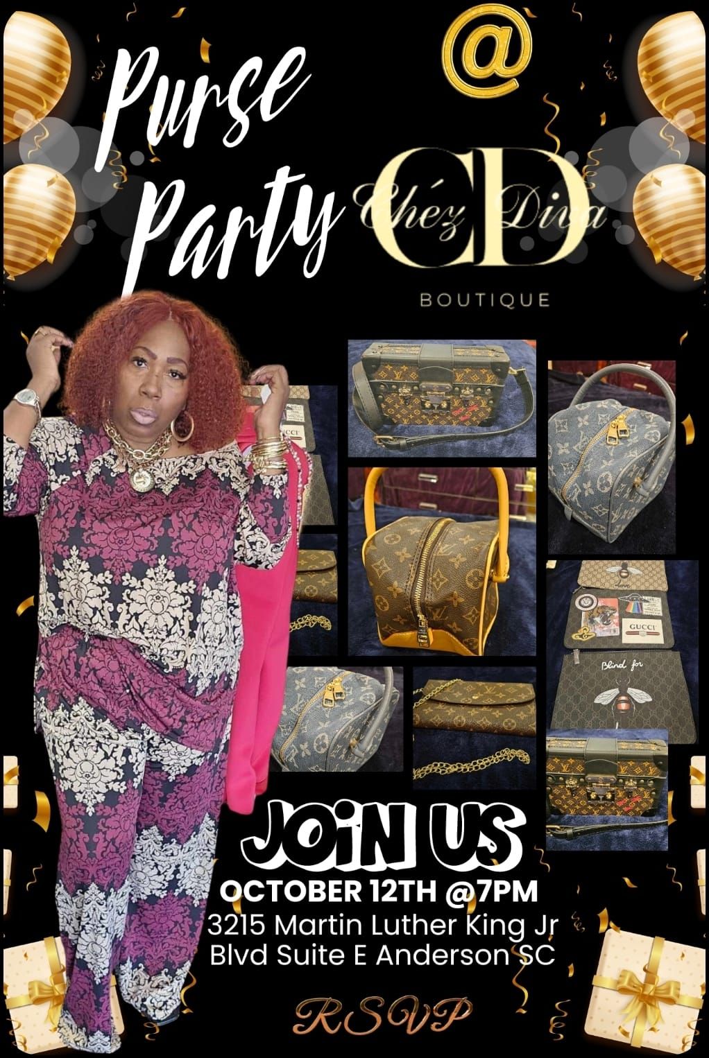 Chez Diva Purse Party