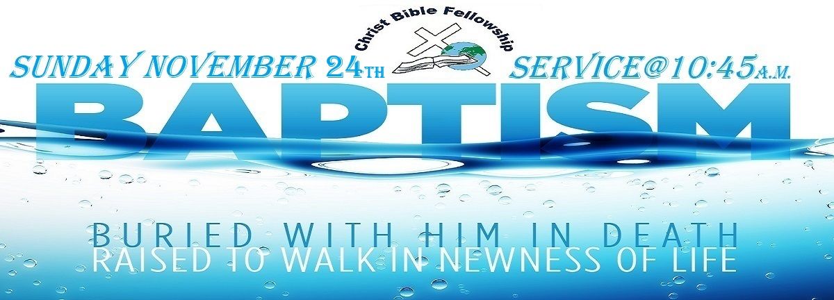 C.B.F. FALL BAPTISM SERVICE 