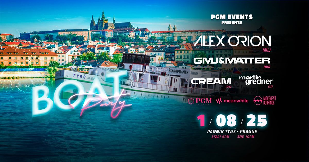 PGM Boat Party with Alex O' Rion, GMJ & Matter, Cream, Martin Gredner