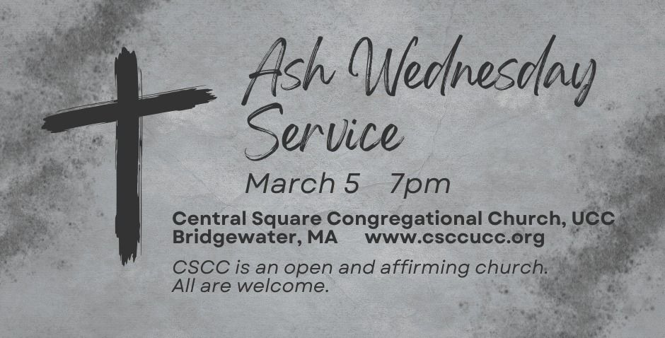 Ash Wednesday Service, 3\/5, 7pm