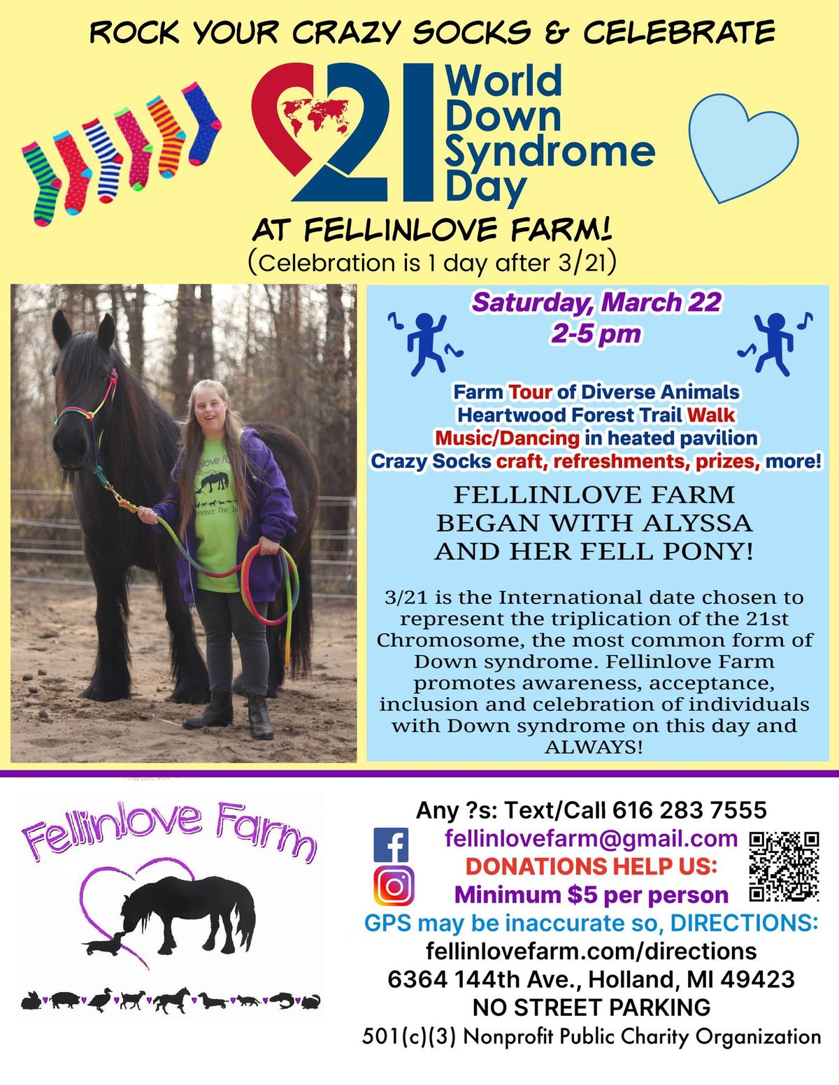 World Down Syndrome Day Celebration at Fellinlove Farm