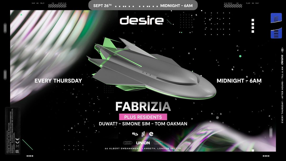 Desire - Your WEEKLY THURSDAY After Party, This Week With Fabrizia