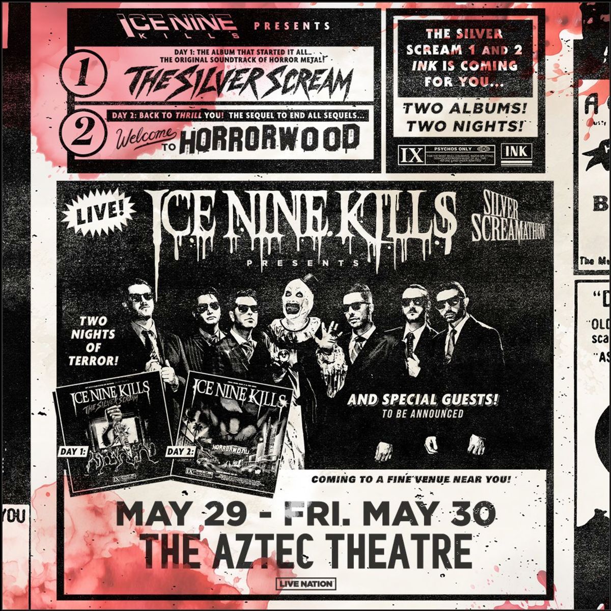 Ice Nine Kills - 2 Day Pass at Aztec Theatre