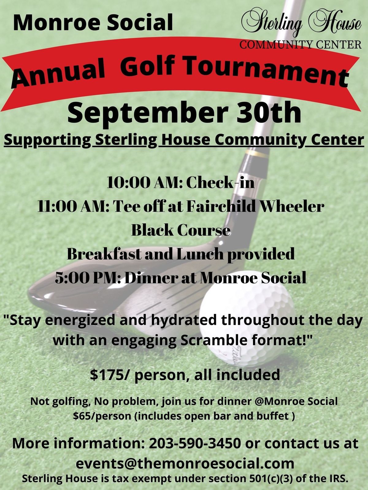 Monroe Social Golf Tournament