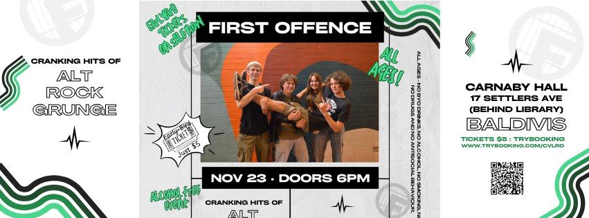 *First Offence - Carnaby Hall Baldivis Gig - All Ages - Live Band*