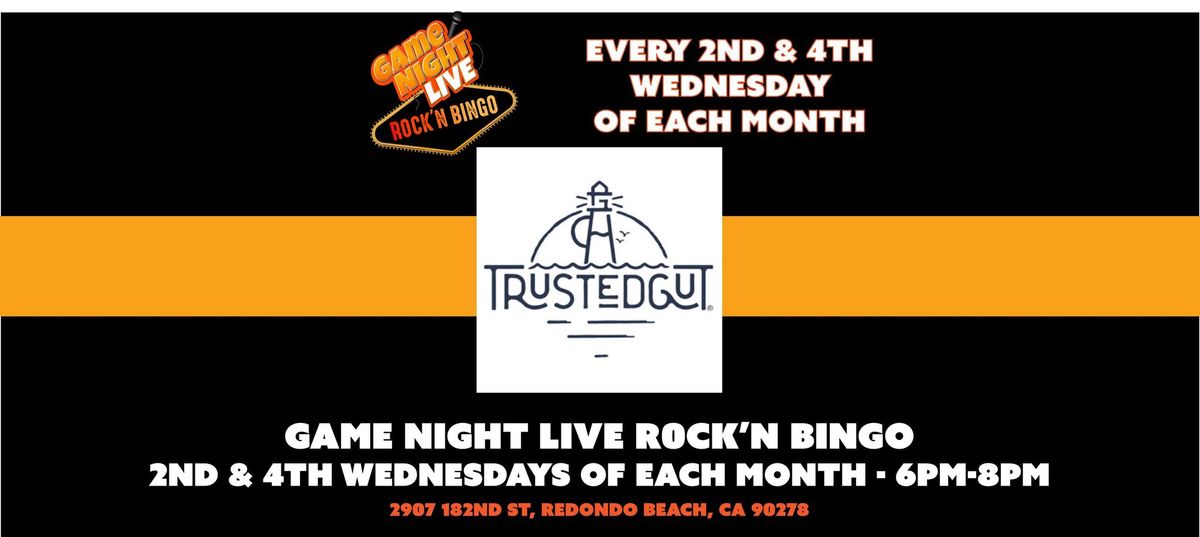 Game Night Live R0CK'N Bingo at TrustedGut