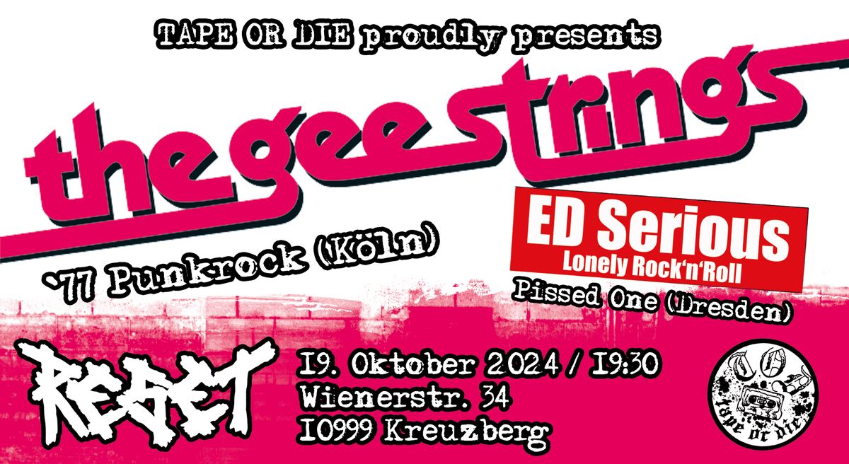 the Gee Strings ('77 Punkrock) + ED Serious (Lonely Rock'n'Roll)