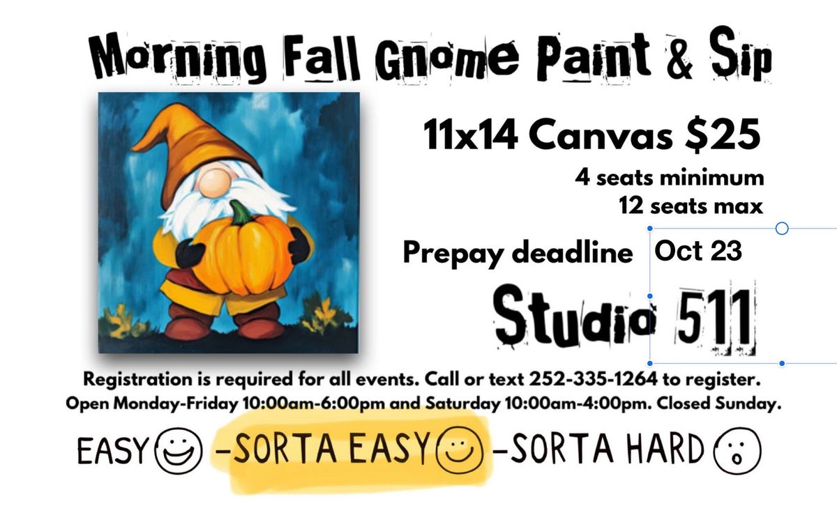 Fall Gnome Paint Day