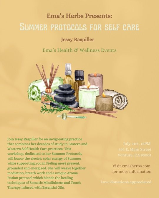 Summer Protocols for Self Care with Jessy Raspiller