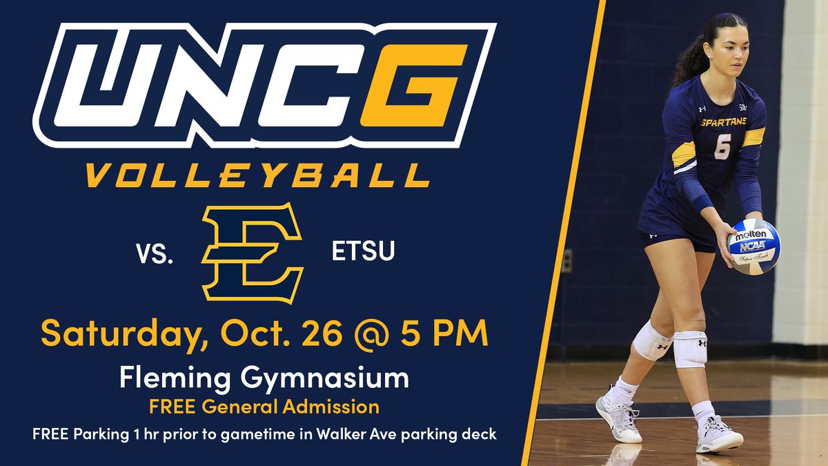 UNCG Spartans Women's Volleyball Vs ETSU Buccaneers