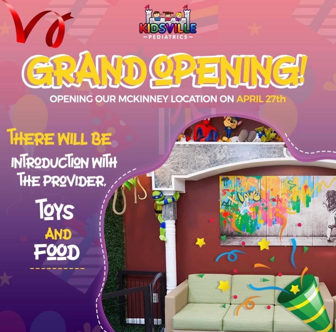 Kidsville McKinney Grand Opening and Launch party ? 