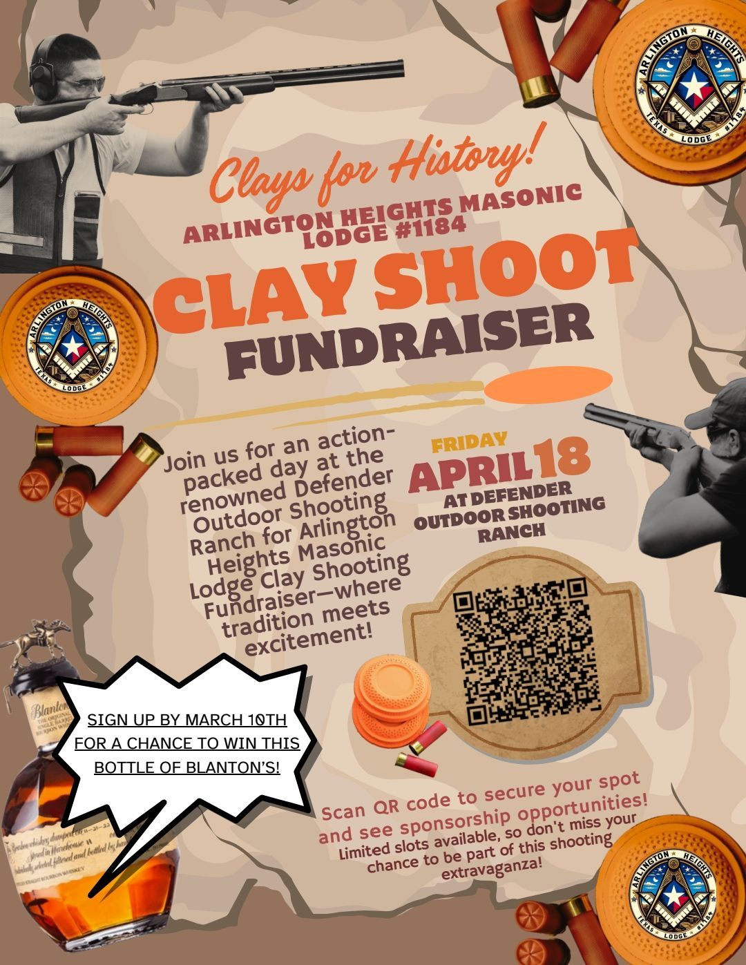 Clays for History: Supporting Arlington Heights Masonic Lodge #1184