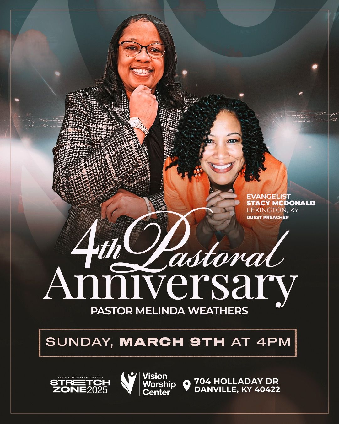 4th Pastoral Anniversary for Pastor Melinda Weathers