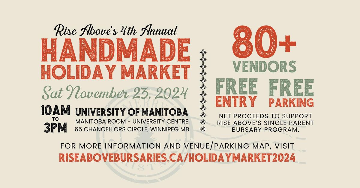 The Rise Above Handmade Holiday Market