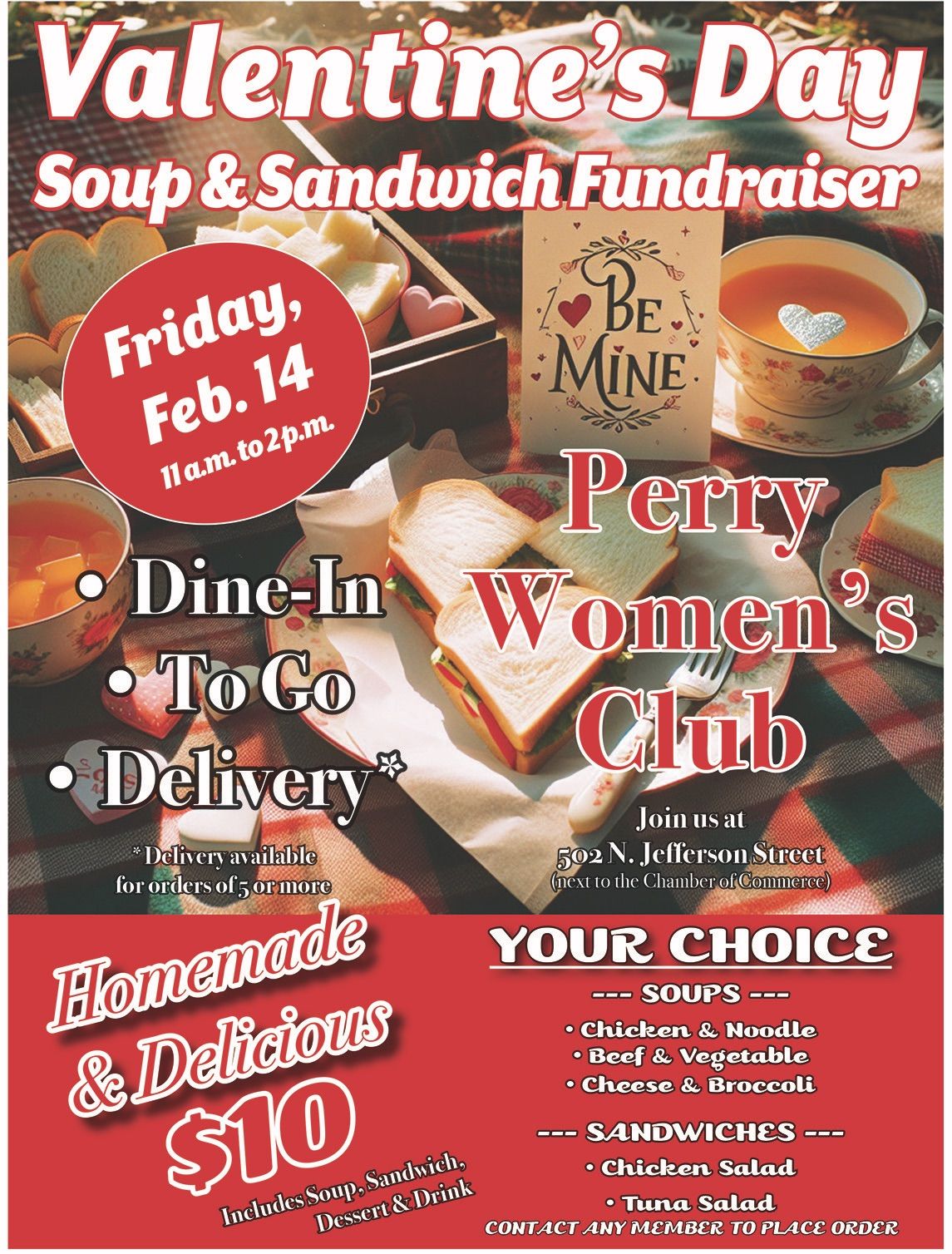 Soup and Sandwich FUNDRAISER!