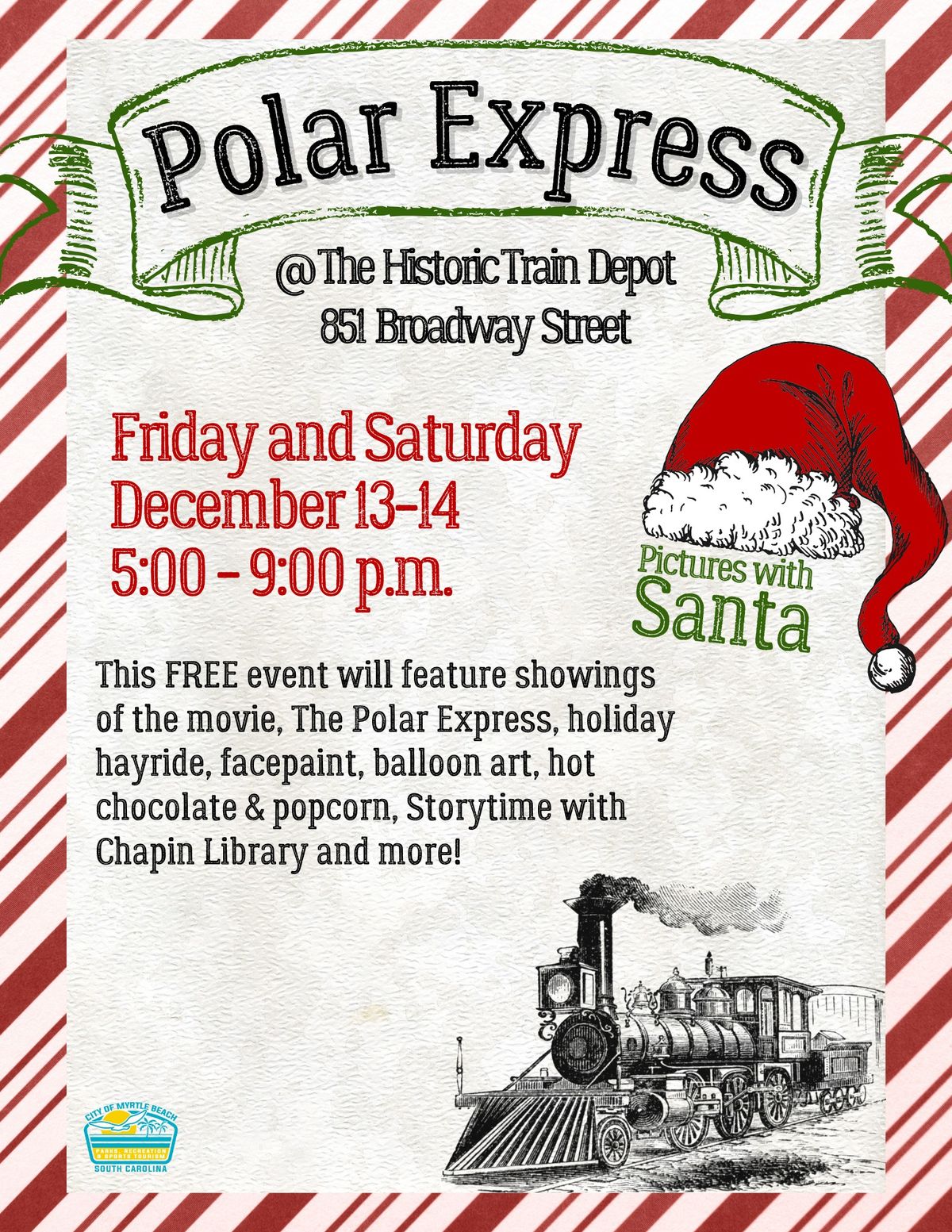 Myrtle Beach's Fourth Annual Polar Express