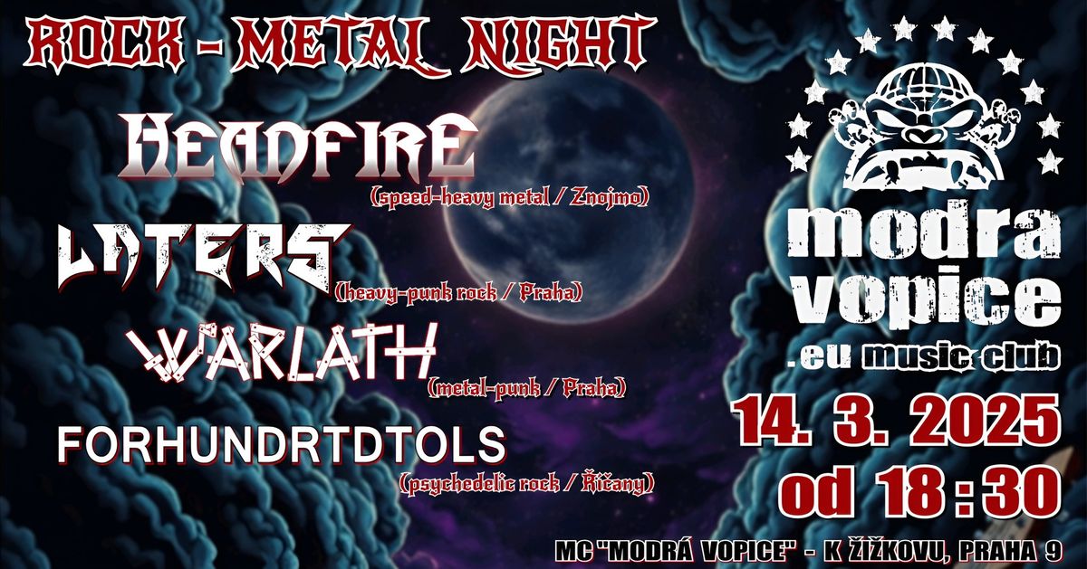 ROCK-METAL NIGHT v MODR\u00c9 VOPICI