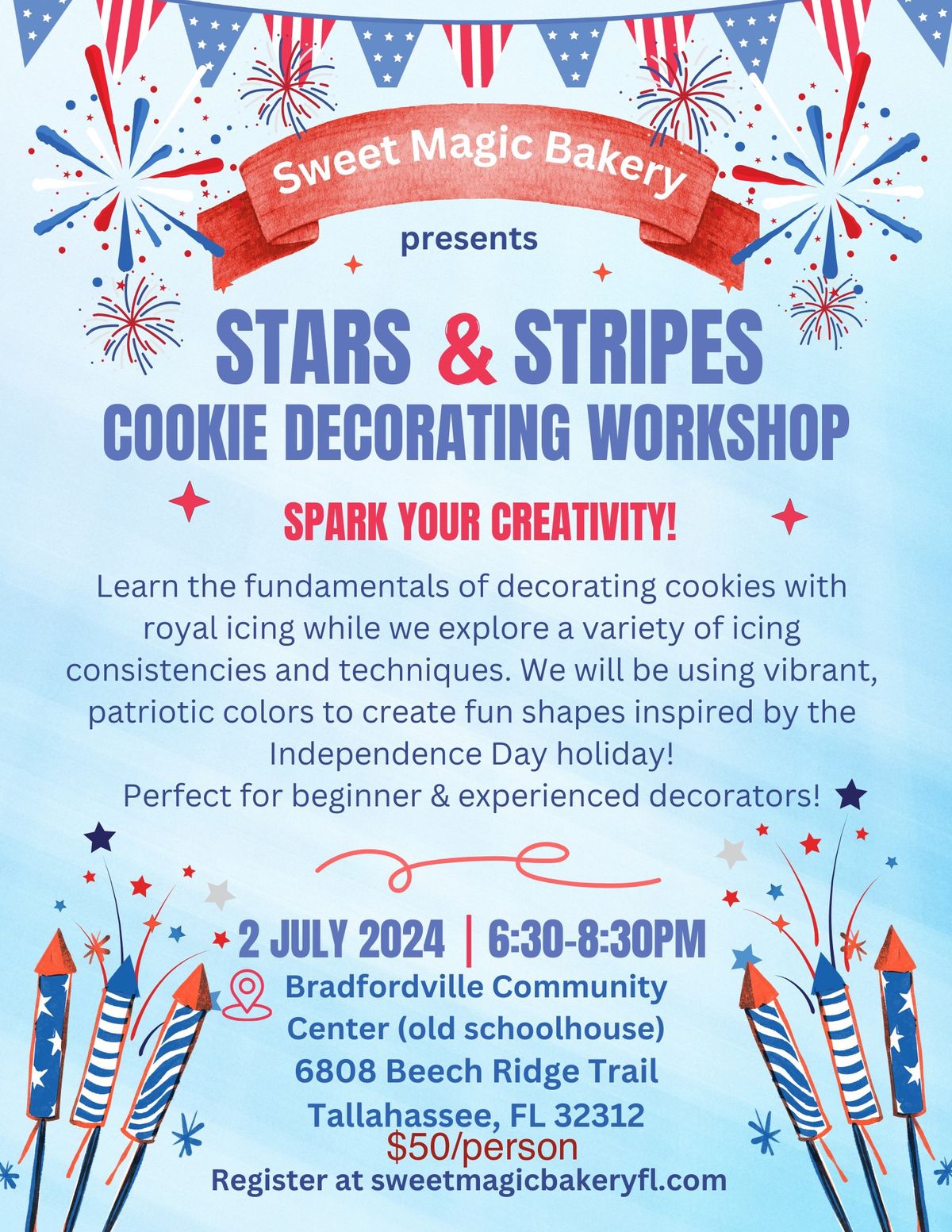 Stars & Stripes Cookie Decorating Workshop