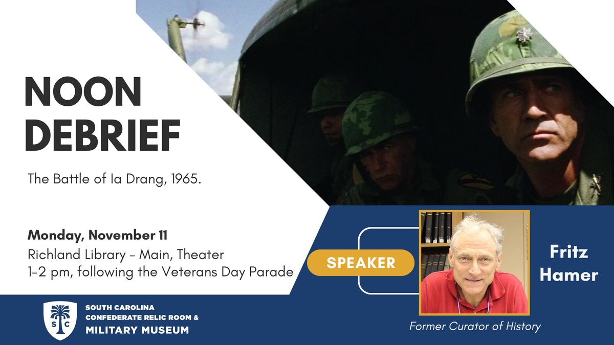 Free Lecture, Veterans Day 2025 at Richland Library