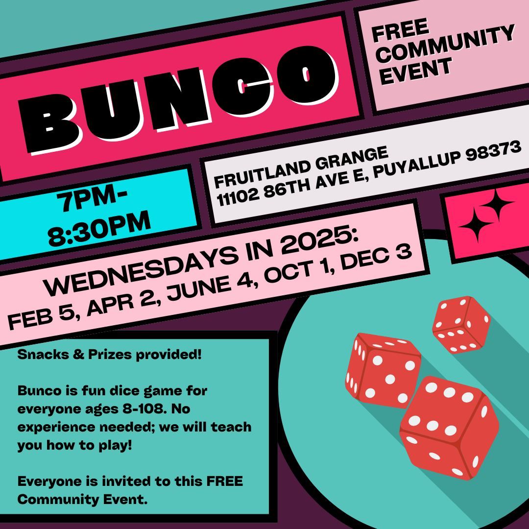 Free Community Event--BUNCO