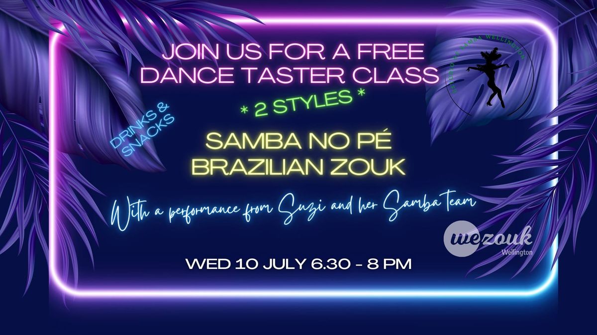 FREE Dance Tasters - from Brazil