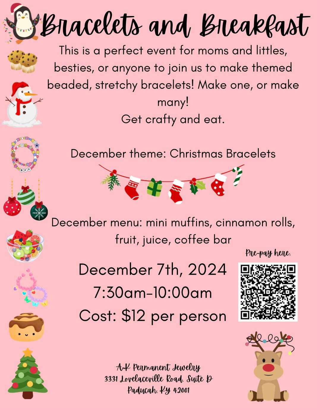 Bracelets and Breakfast- December