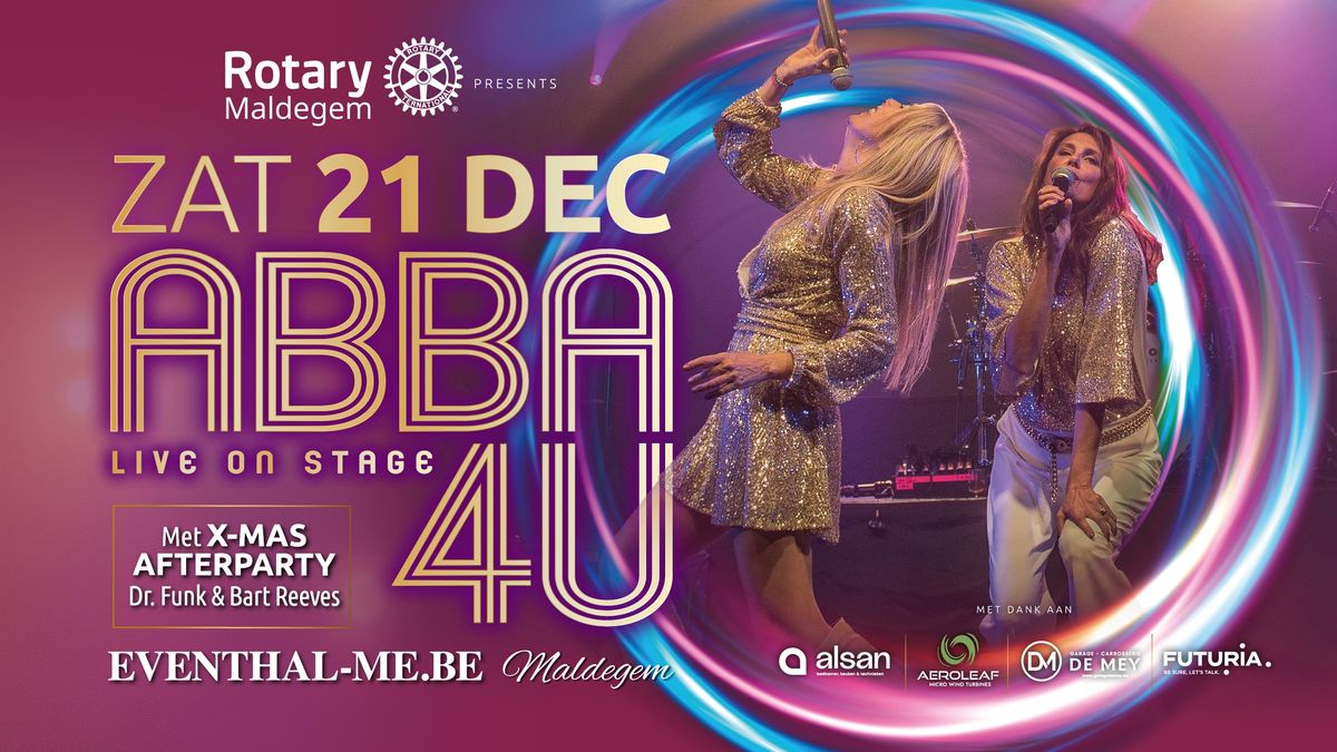 ABBA4U Live on Stage \u2013 Zaterdag 21 December