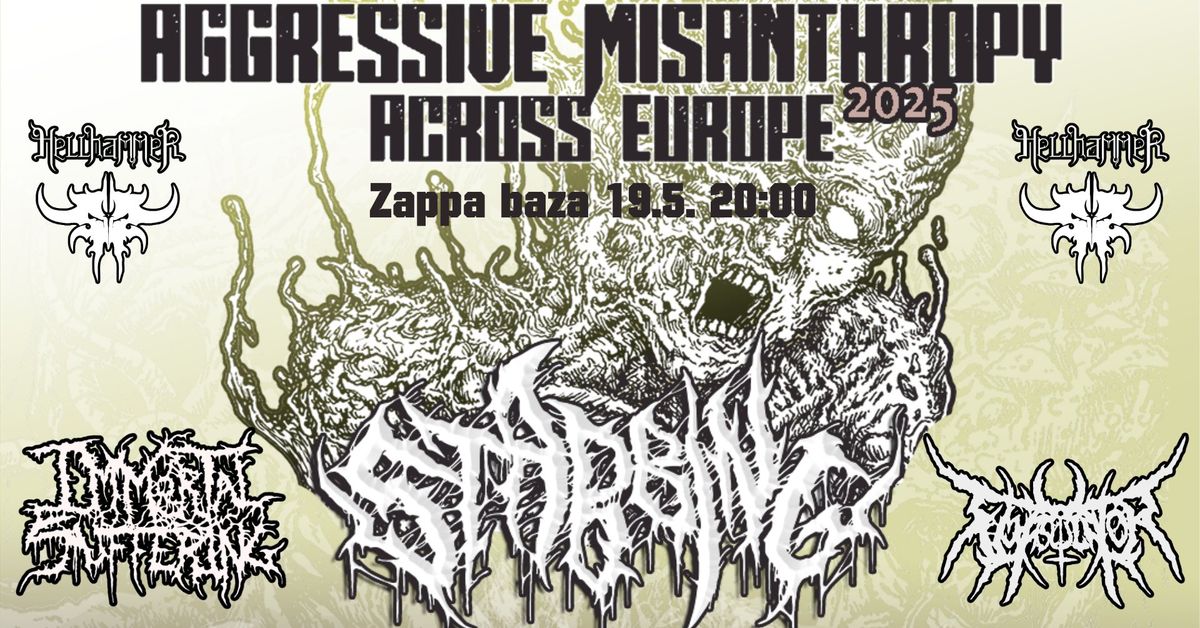 Stabbing \/ Immortal Suffering \/ Emasculator - AGGRESSIVE MISANTHROPY TOUR - ZAPPA BAZA BEOGRAD