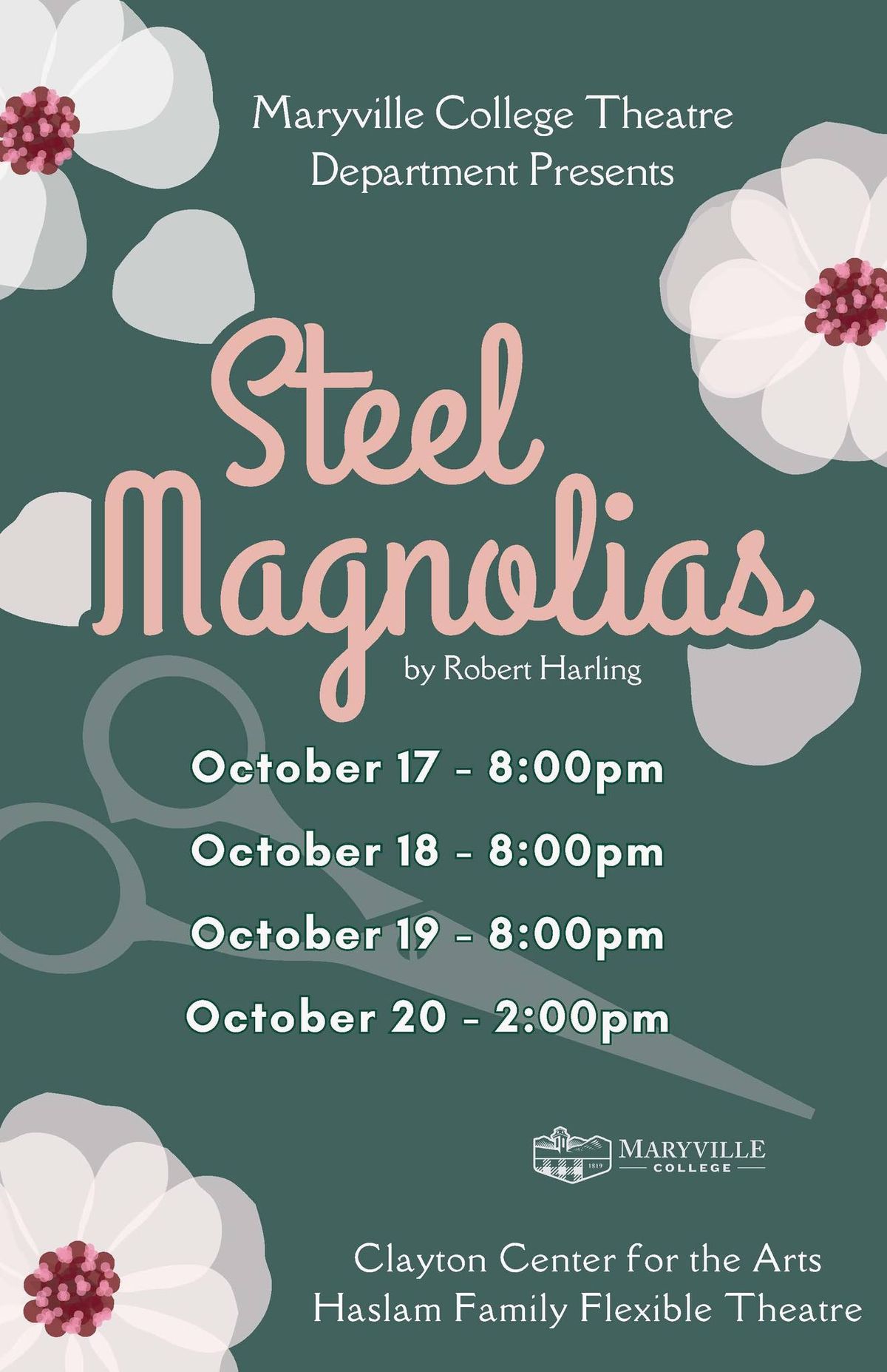 The MC Theatre Department Presents: "Steel Magnolias" by Robert Harling