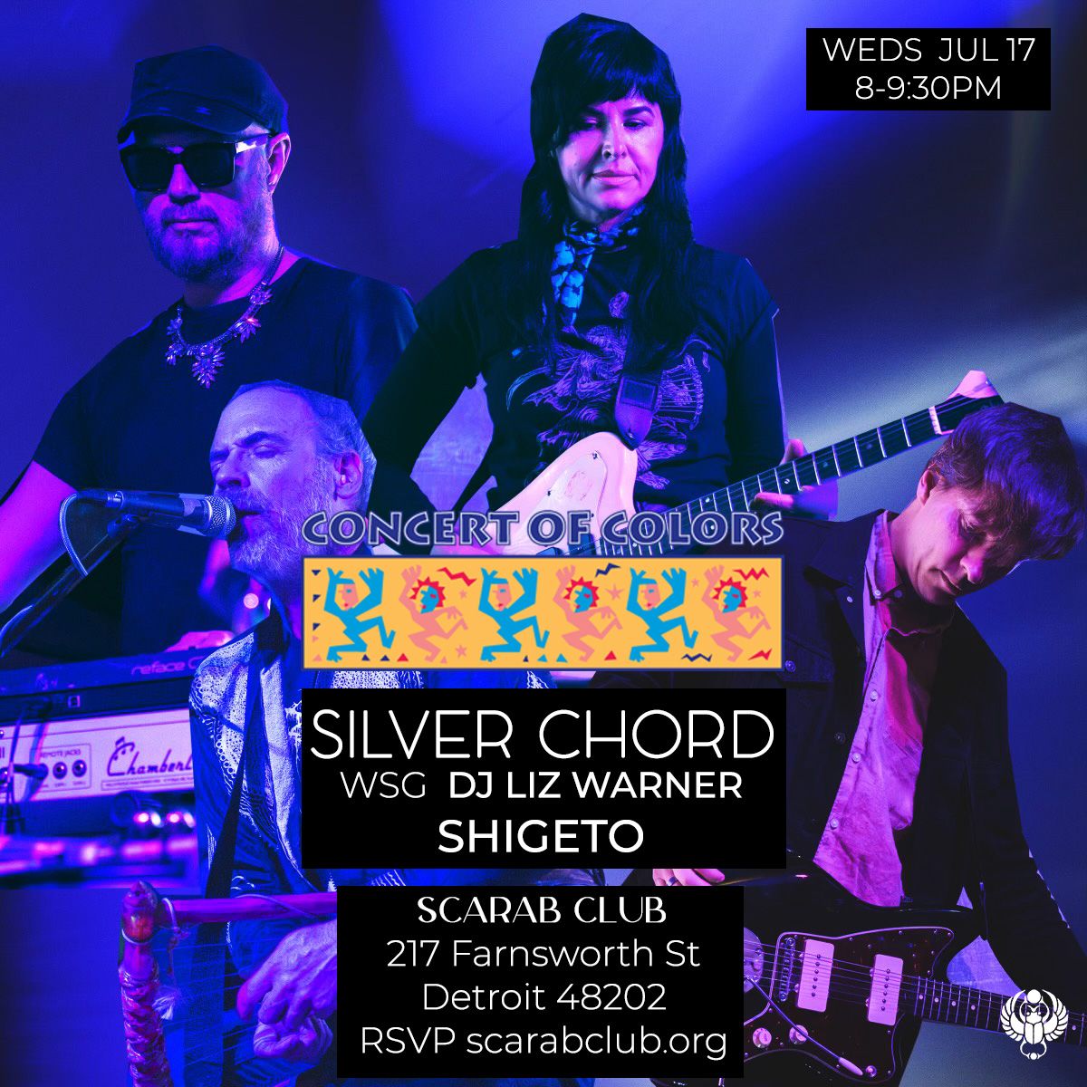 Concert of Colors presents Silver Chord, DJ Liz Warner + SHIGETO