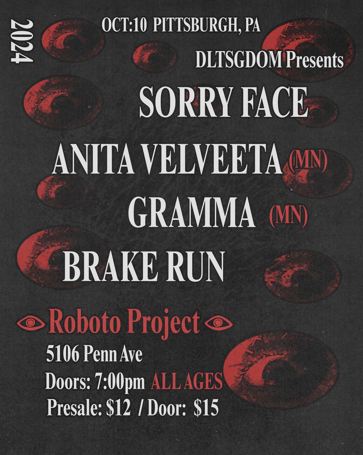 Anita Velveeta w\/ Gramma + Sorry Face + Brake Run at Roboto