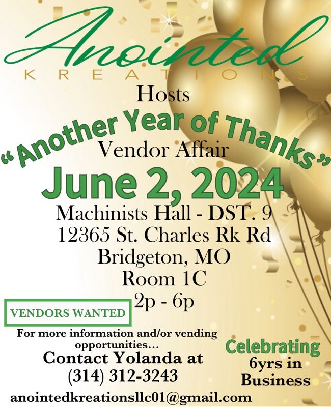 Another Year of Thanks Vendor Affair 