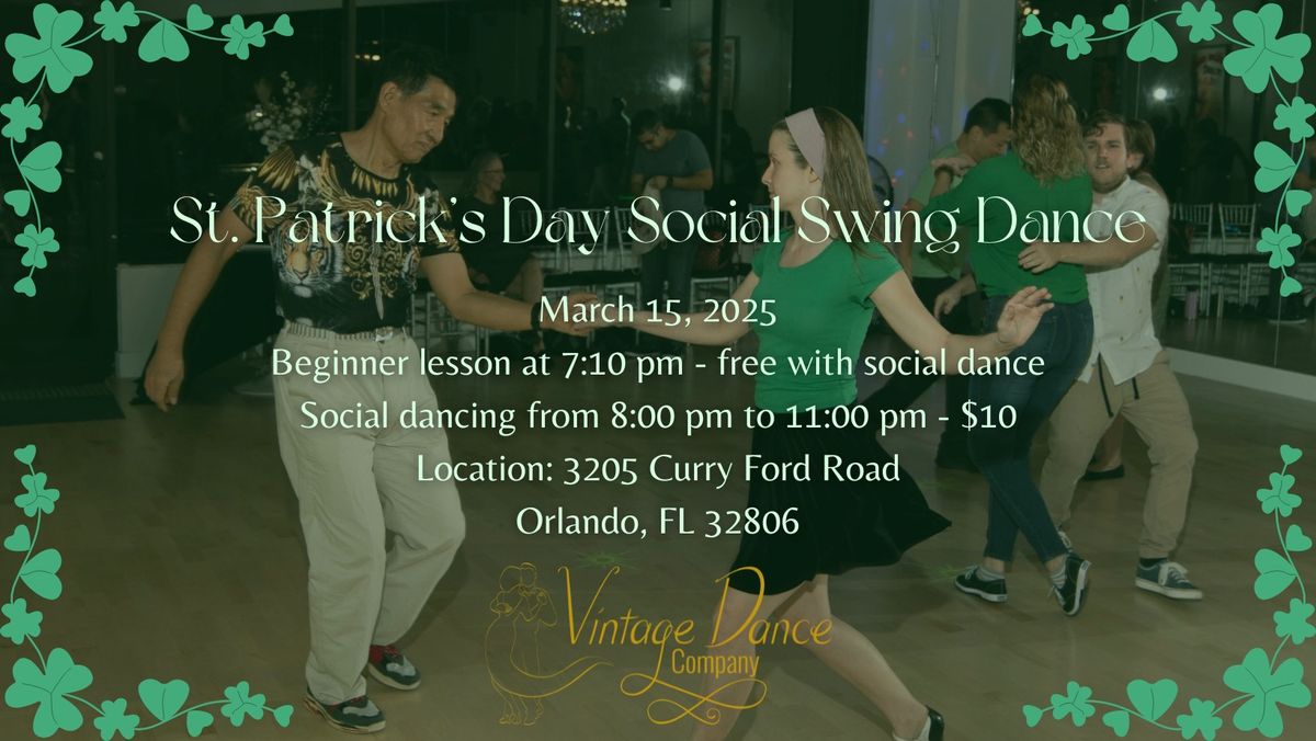 St. Patrick's Day Swing Dance 