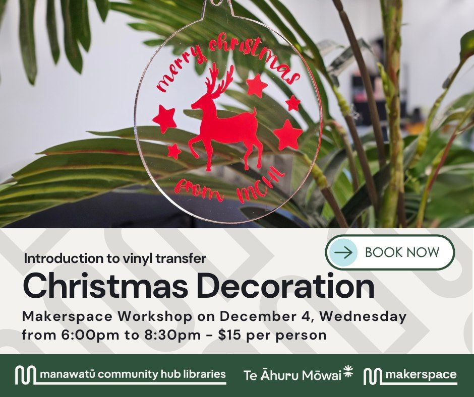 Introduction to vinyl transfer \u2013 Christmas Decoration