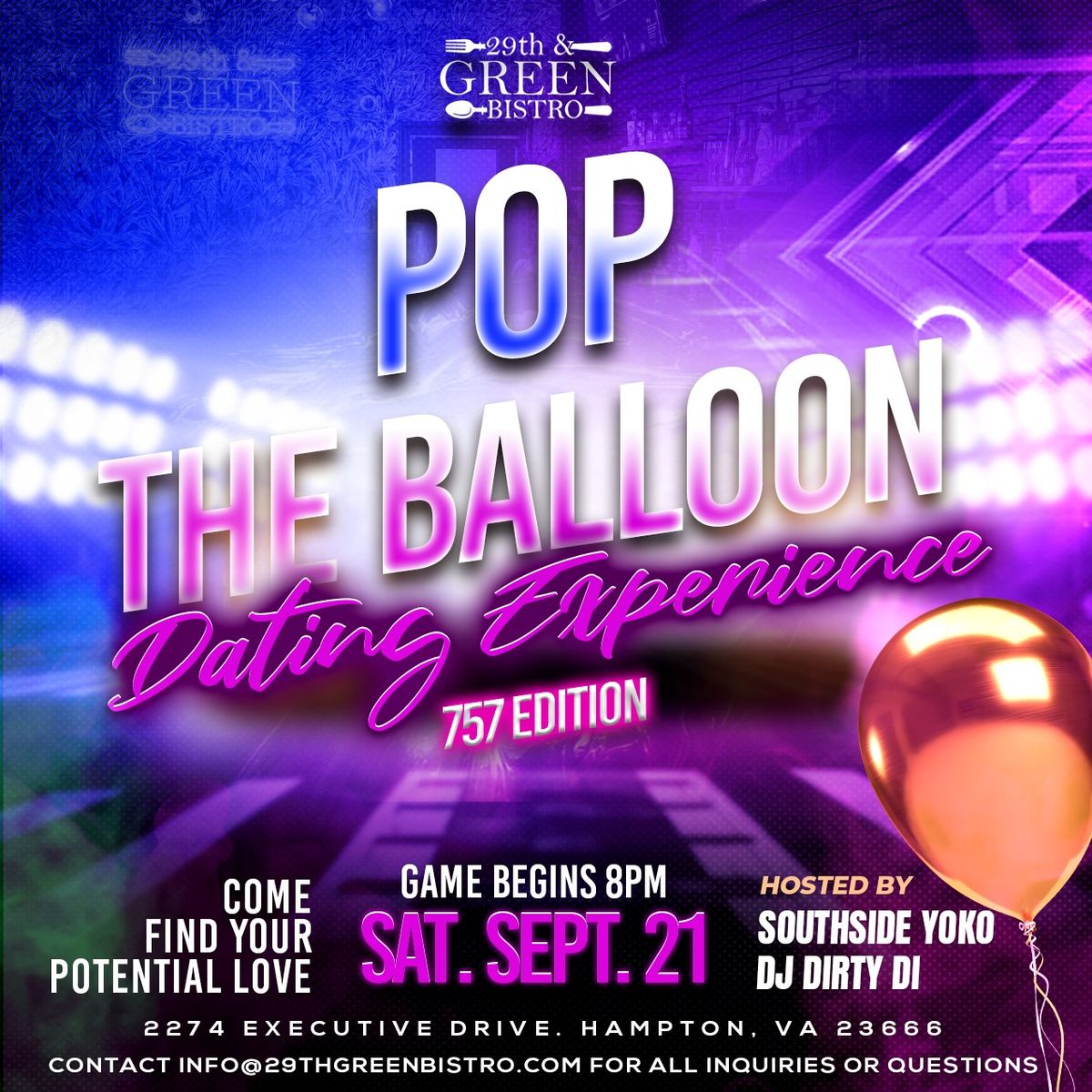 Pop the Balloon Dating Experience 757 Edition