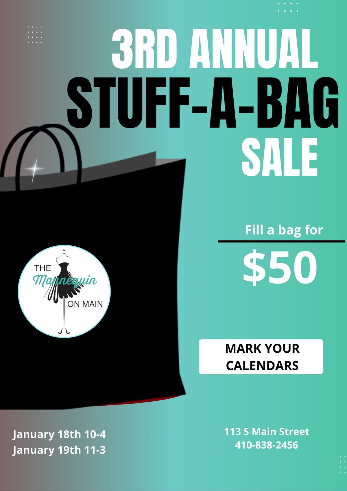 3rd Annual Stuff-A-Bag Sale