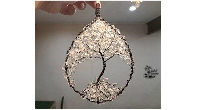 Winter Tree of Life Fused Glass