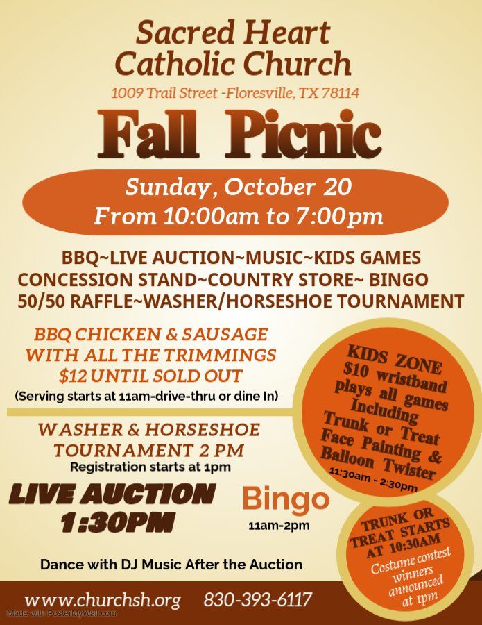 Sacred Heart Church Fall Picnic