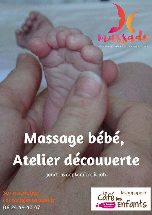 Massage Bebe Atelier Decouverte Le Cafe Des Enfants La Soupape Grenoble 16 September 21