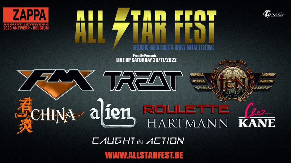 ALL STAR FEST FRIDAY 25 NOV 2022, Kavka Zappa, Antwerp, 25 November 2022