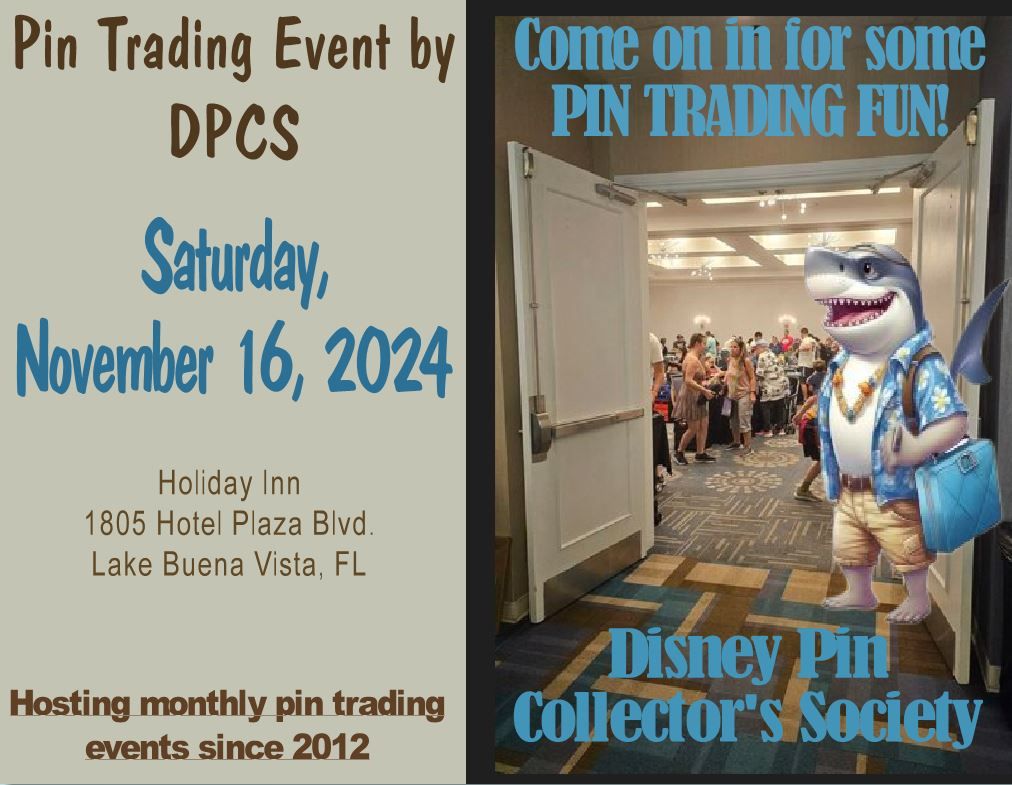 Disney Pin Trading Event hosted by DPCS - November 16th 2024