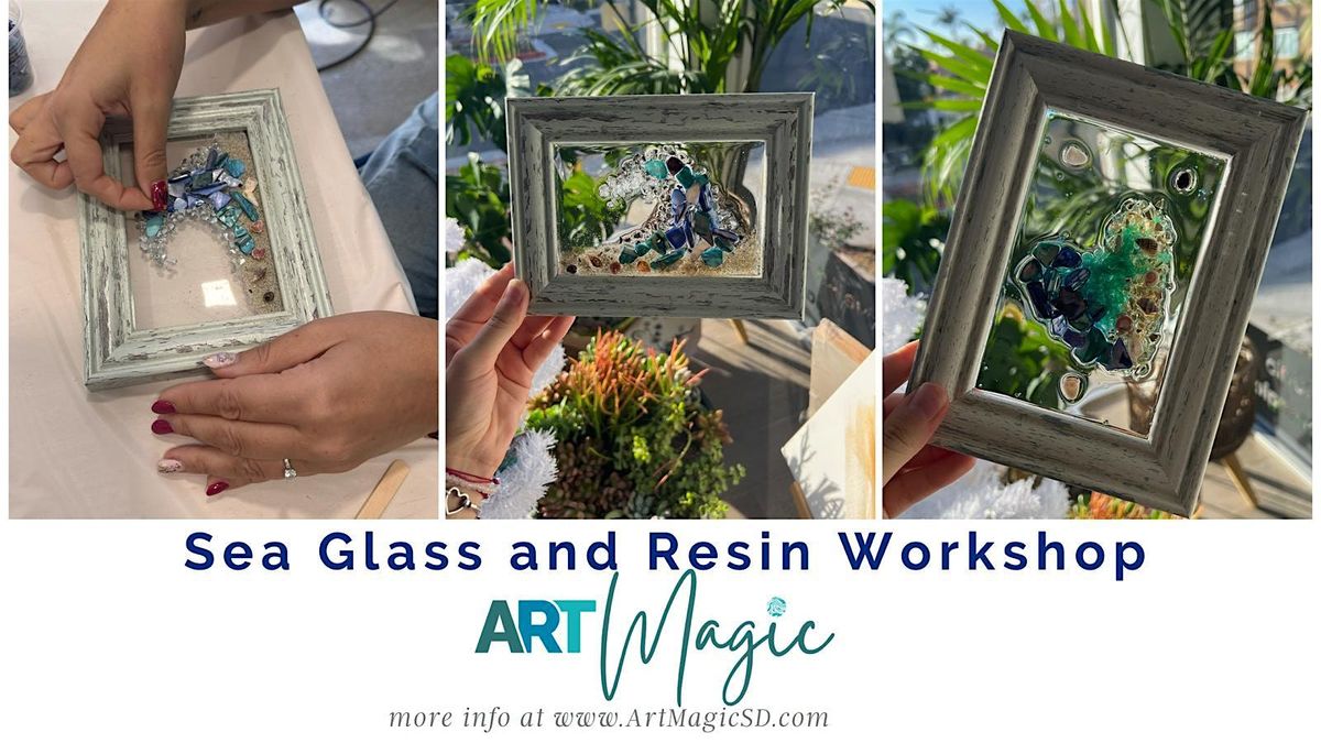 Ocean Sea Glass and Resin Art Workshop - painting or ornaments | Oceanside